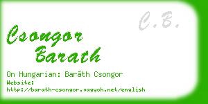 csongor barath business card